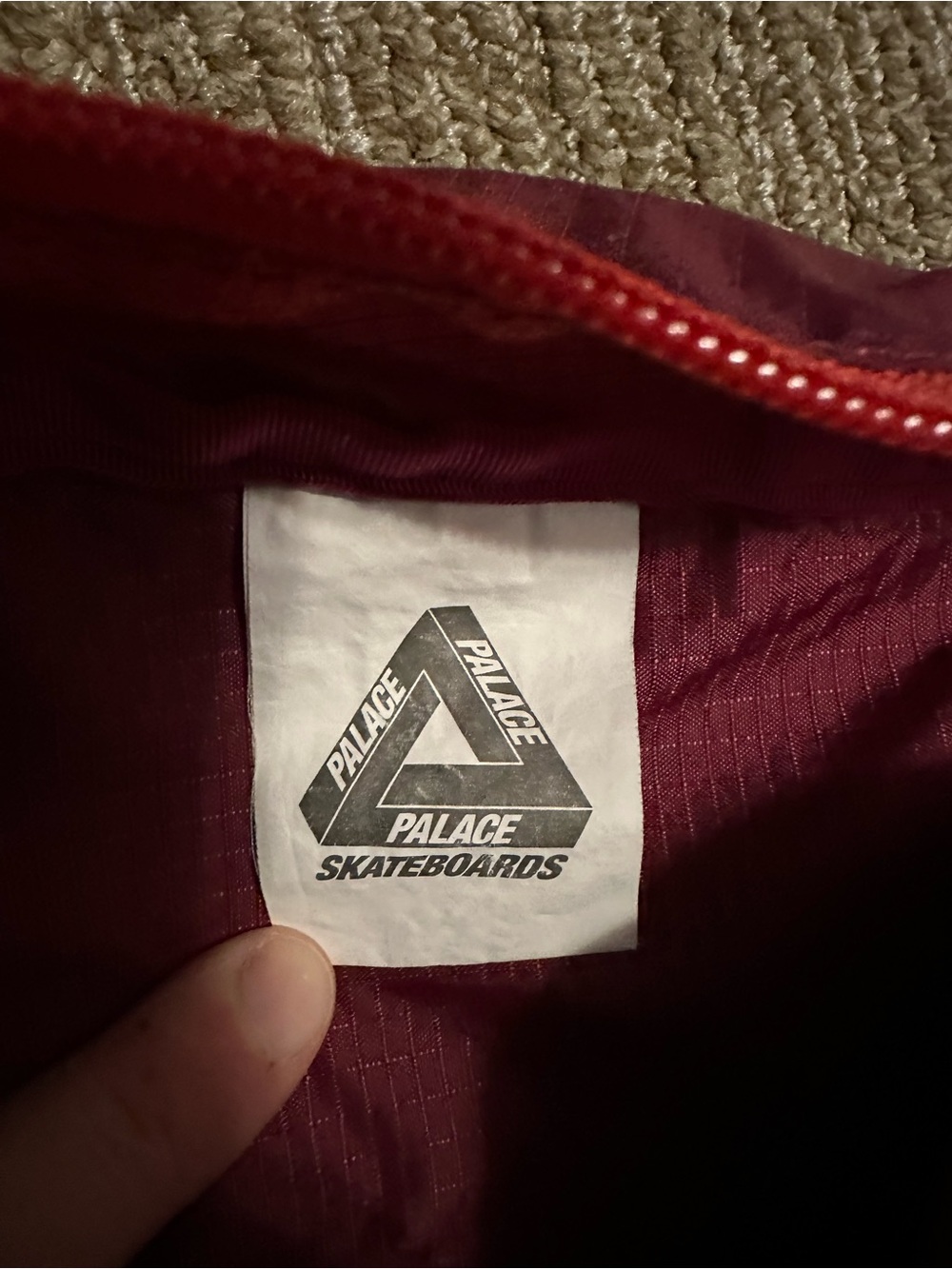 PALACE Pack Sack “Beet Red” - Picture 6 of 12